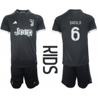 Fotbalové Dres Juventus Danilo Luiz #6 Dětské Alternativní 2023-24 Krátký Rukáv (+ trenýrky)